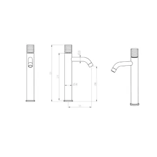 Смеситель для раковины Boheme Stick Spirale 122-CRCR.4 хром